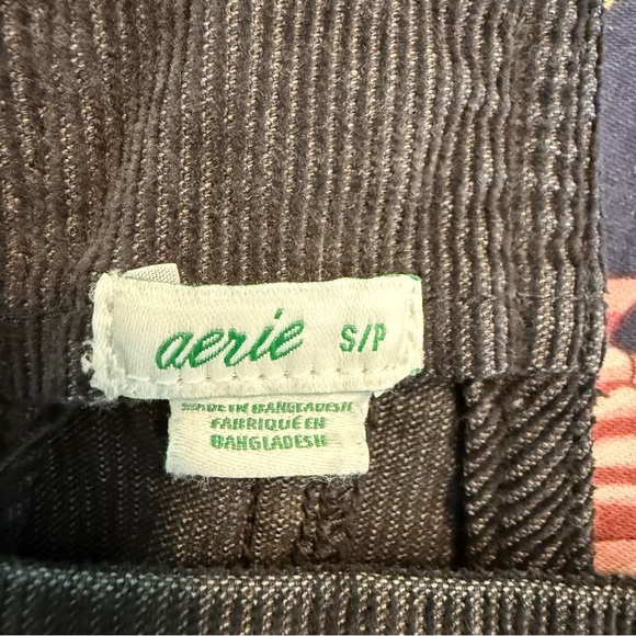 AERIE Werk & Play Gray Corduroy Overalls Size S - Picture 8 of 12
